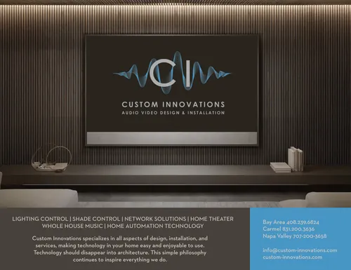 Custom Innovations advertisement in 65º Magazine Fall 2026, designed by Manny Espinoza. Design.