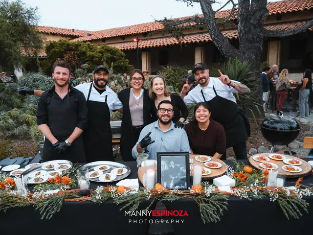 Restaurant team behind a seafood and oyster display at Taste of Carmel 2026