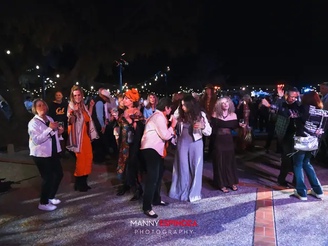 Guests dancing on the lawn under string lights at Taste of Carmel 2026