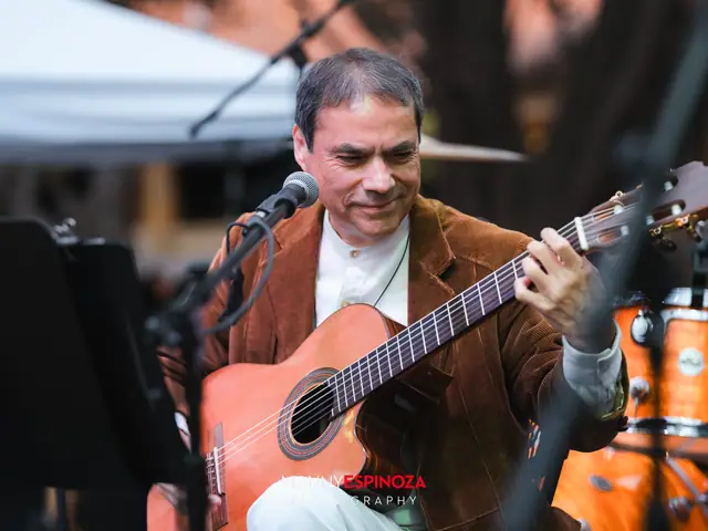 Guitarist performing in the Carmel Mission courtyard at Taste of Carmel 2026