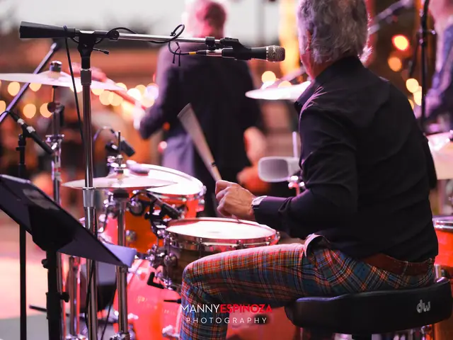 Drummer performing on stage at Taste of Carmel 2026